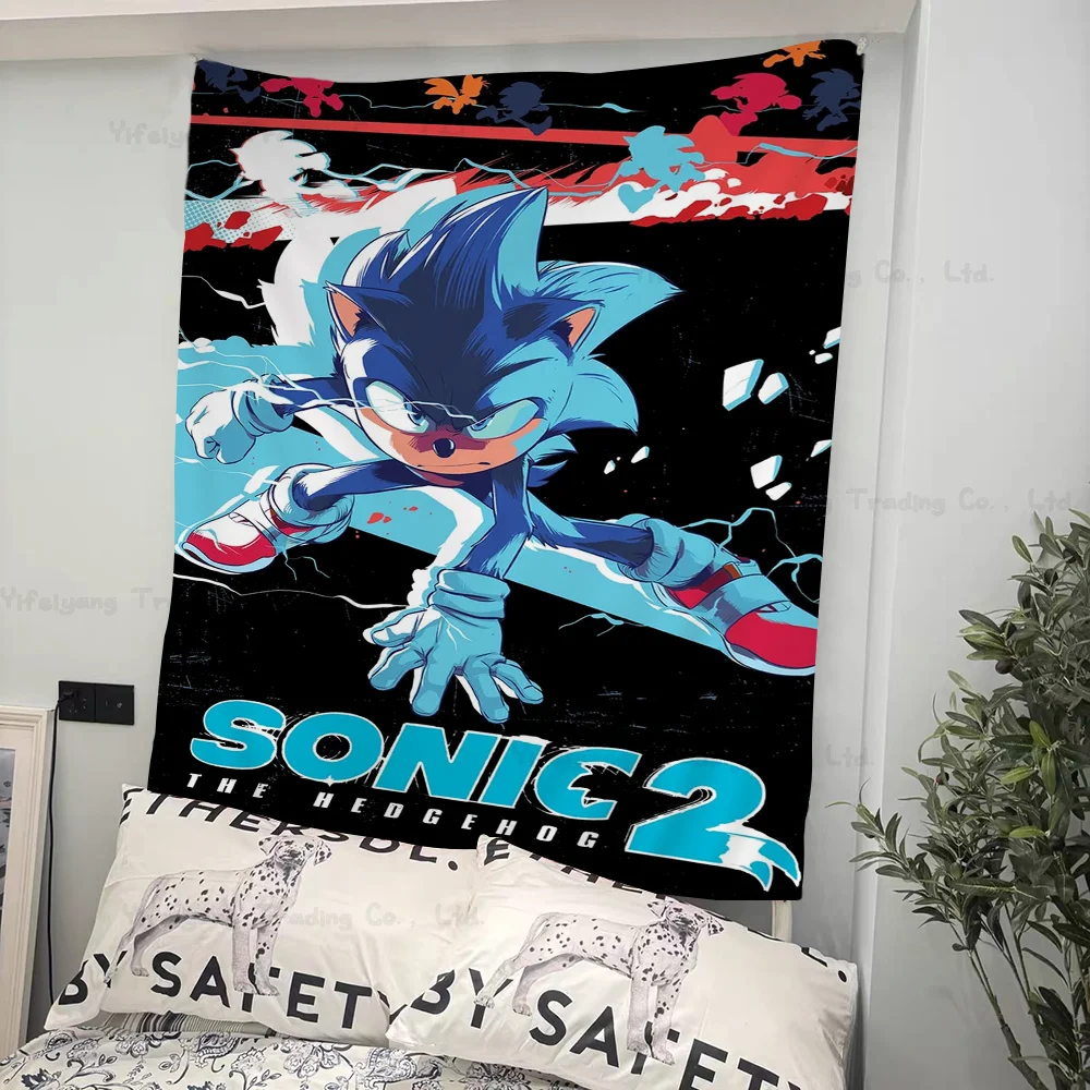 Supersonic-S-Sonic-Game Wall Tapestry Hanging Tarot Hippie Rugs Dorm Sheets