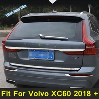 car styling rear trunk tailgate door up tail decoration door strip cover trim 3 choice for volvo xc60 2018 2022 accessories