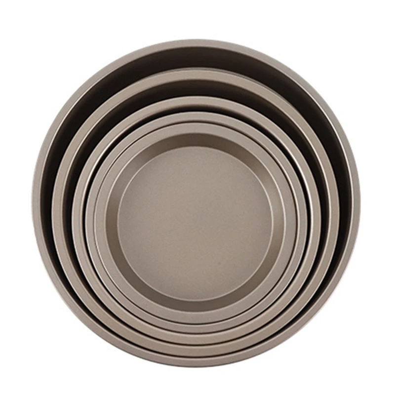 

5 шт., антипригарная форма для пиццы, из углеродистой стали