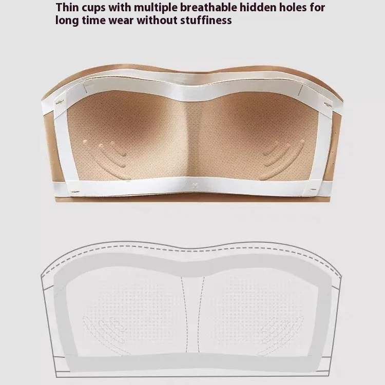 Новинка 2024 сексуальное женское нижнее белье UBAU без бретелек тонкая маленькая