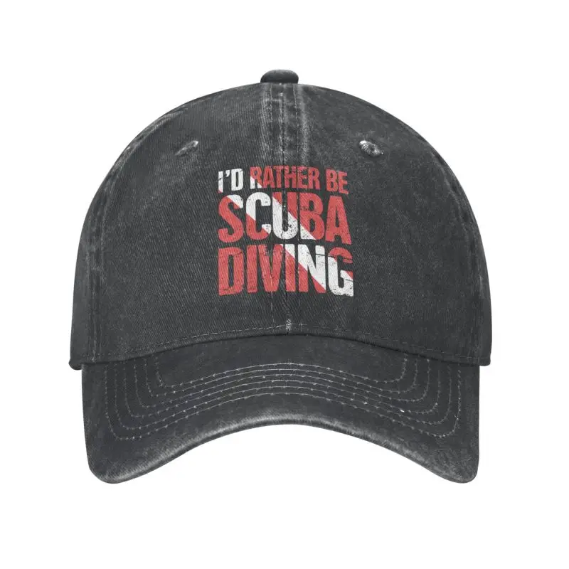 

New Classic Unisex Cotton Scuba Diving Baseball Cap Adult Diver Dive Lover Quote Adjustable Dad Hat Men Women Sun Protection