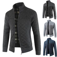 thick slim cardigan pockets coat warm men casual sweater knitted autumn zip coat