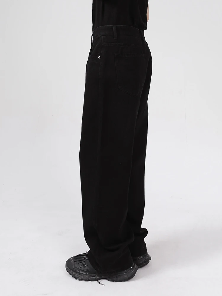 Men's Fashion Wide Leg Jeans Y2K Straight Pants Loose Personality Streetwear Ins Hot Sale Mens Y2k Pant Baggy Jeans Pants Y2k