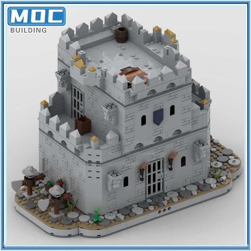 Средневековый замок Barraks модульная сцена MOC строительные блоки модель кирпичи с