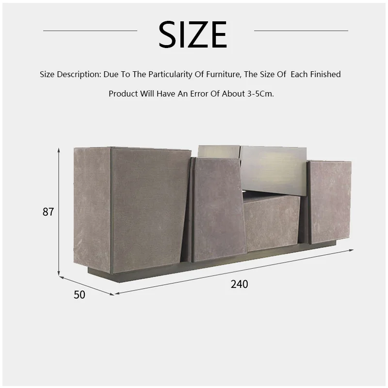 Шкаф для хранения нестандартного геометрического дизайна сервант свет