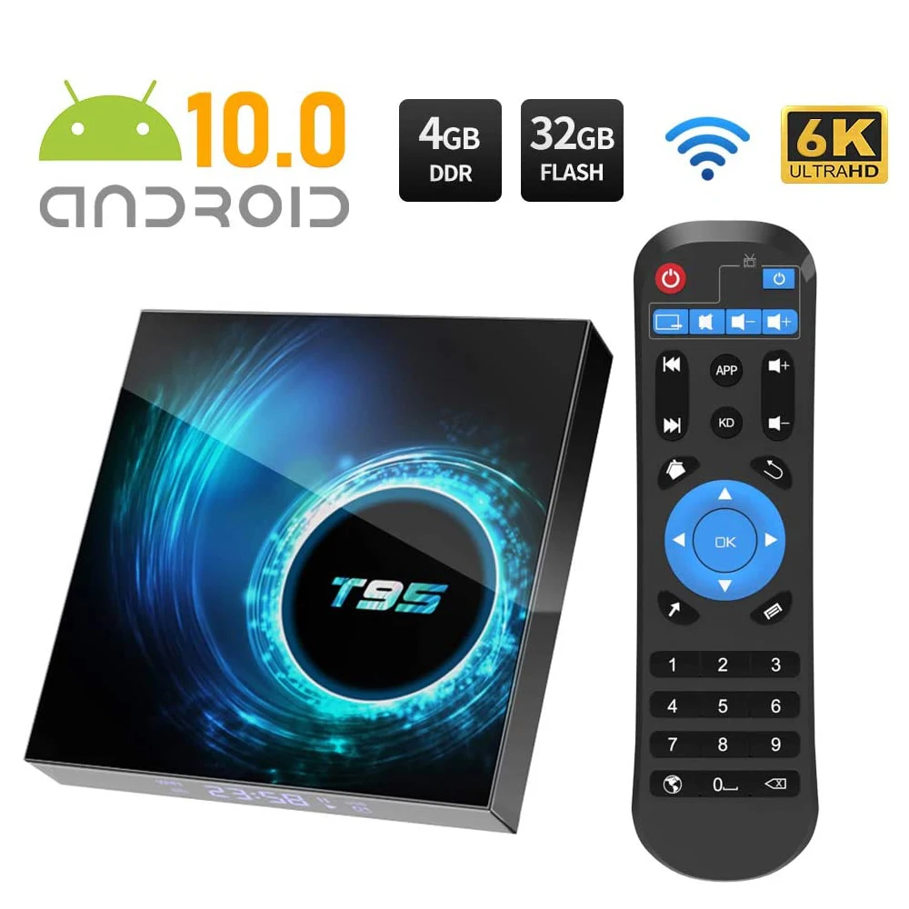 

2020 ТВ-приставка 64 Гб 128 ГБ Android 10,0 smart TV Youtube Netflix H616 четырехъядерный 1080P H.265 6K Wifi 2,4G медиаплеер телеприставка