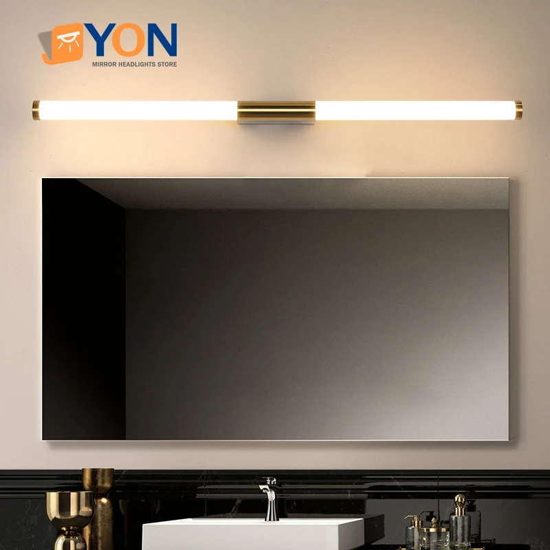 

LED Bathroom Mirror Headlight Bedroom Bedside Lamp Simple Living Room Stair Aisle Lamp Tube-shaped Long Wall Lamp AC 100-240V
