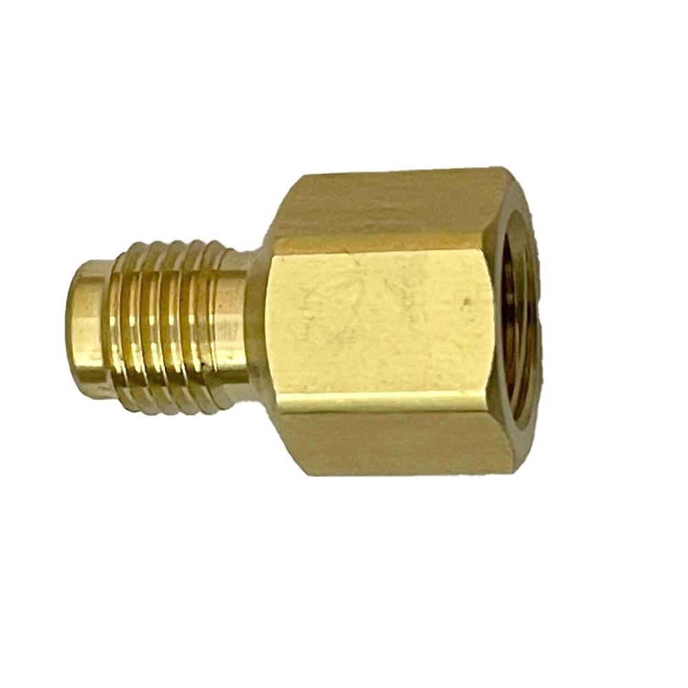

2pcs R410 Brass Conditioner Adapter Quick Coupling 1/4 SAE To 5/16 SAE Refrigerant Convert For Automotive Power Tools Parts