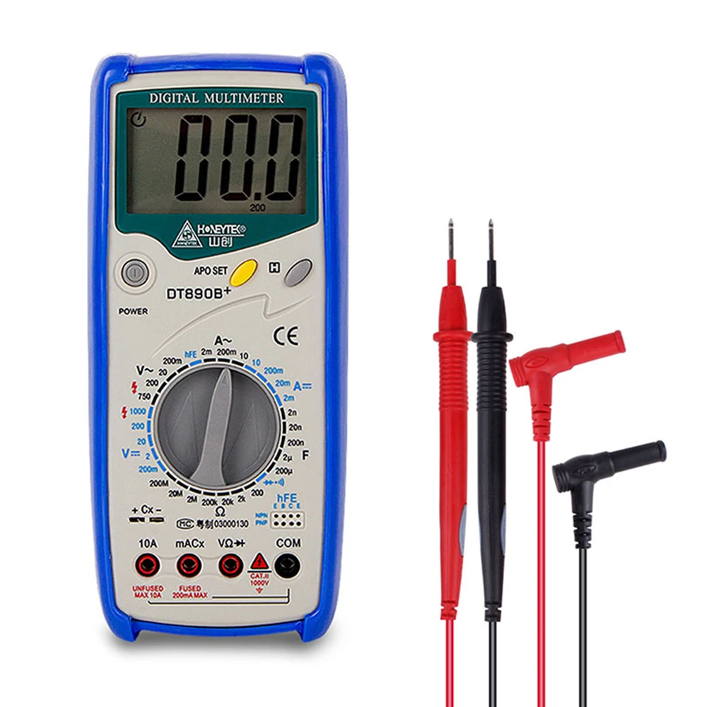 Профессиональный цифровой мультиметр ESR тестер емкость AC DC Вольтметр Амперметр