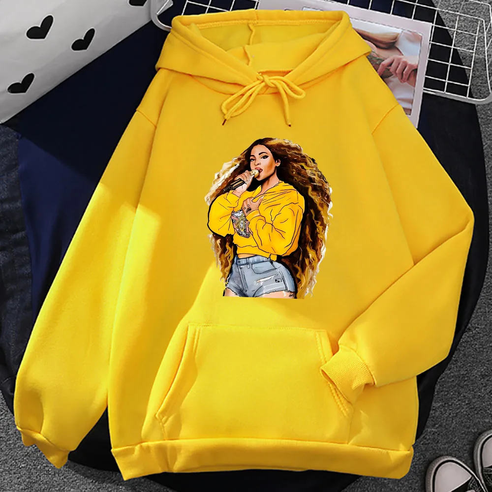 

Beyoncee Printing Sweatshirts Funko Pop Streetwear for Men Tracksuit Tops Autumn Male/female Fleece Clothing Graphic Hoodie