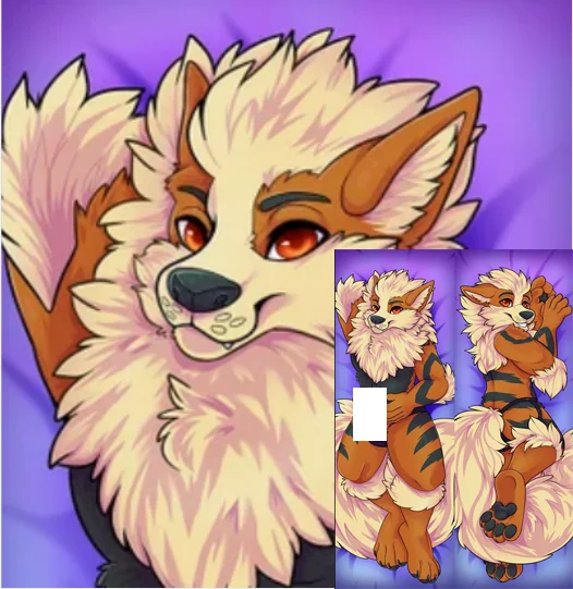 

Двусторонняя наволочка для подушки Dakimakura с рисунком аниме Arcanine