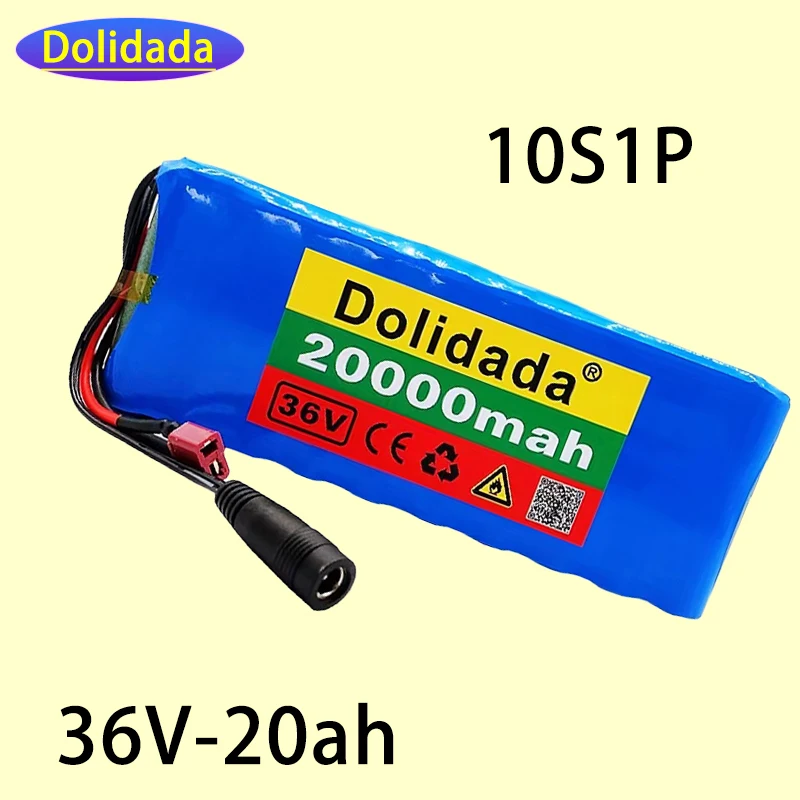 

10S1P 18650 Battery Pack 36V 20ah Lithium Li-ion Rechargeable Battery for Ebike Electric Bicycle Scooter Belt BMS Spare Batterie