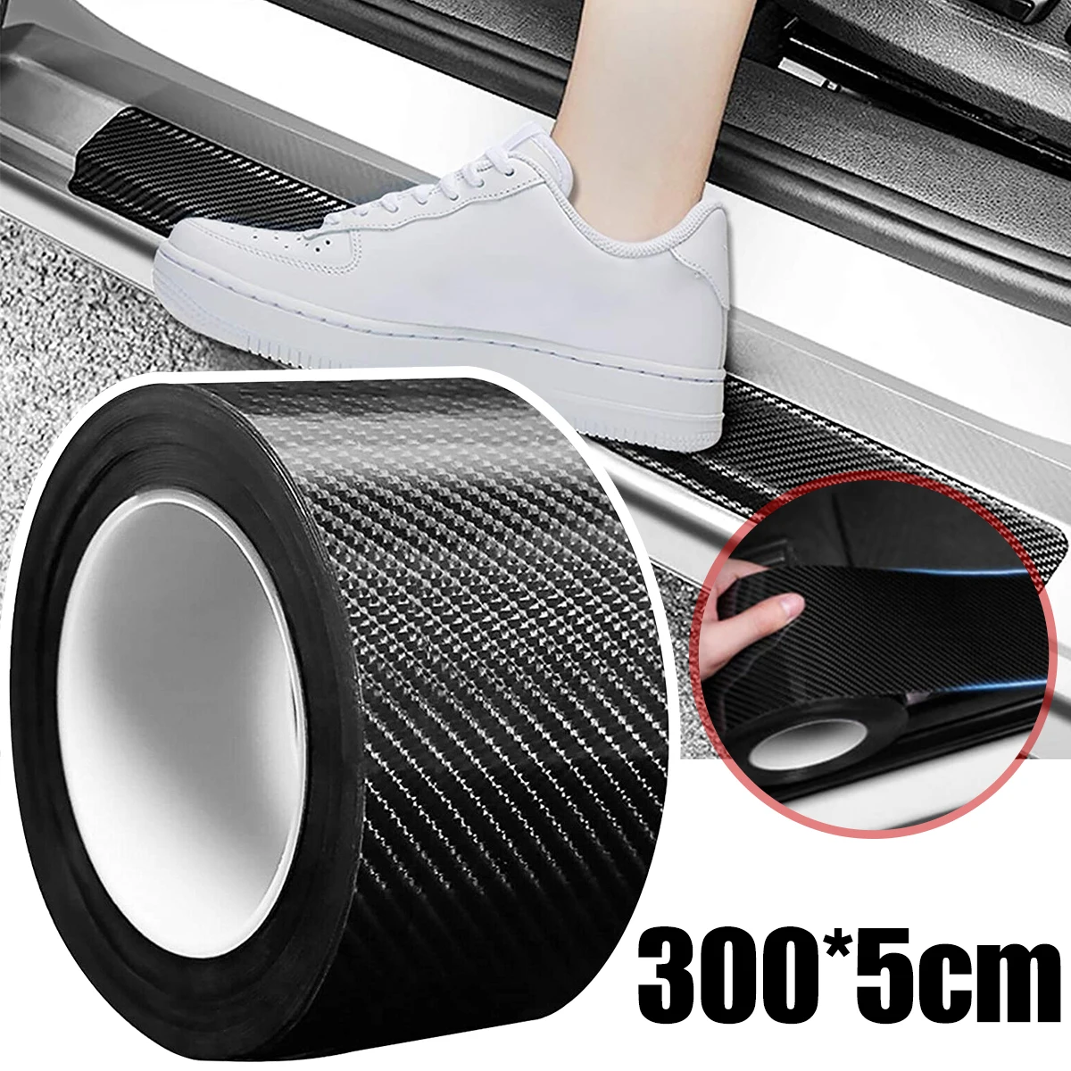 

Car Door Sill Proctor Car Door Edge Entry Guard Waterproof Car Door Sill Sticker Durable Carbon Fiber Pattern Sticker