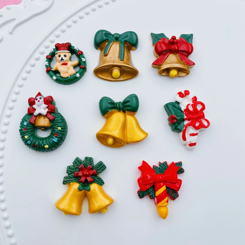 10 шт. полимерные золотые колокольчики для украшений скрапбукинга