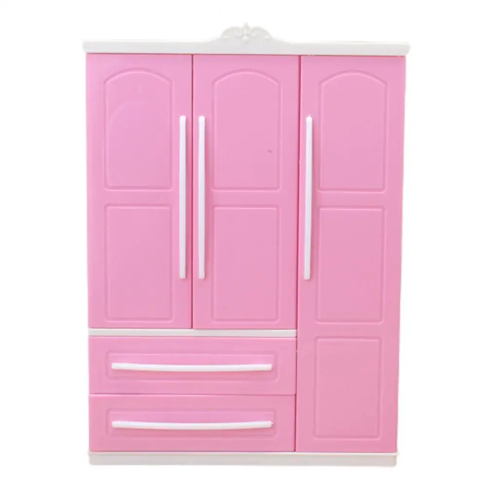 

Doll Wardrobe Clothes Rack Fashion Children's Toys Play Doll Clothes Storage Accessories Creative Dream House Furniture Gift