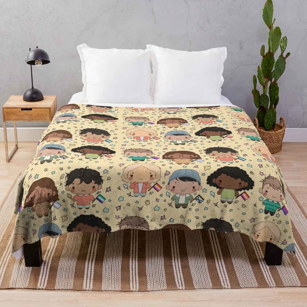 

Heartstopper Squad Throw Blanket Oversized Throw Blanket Baby Blanket