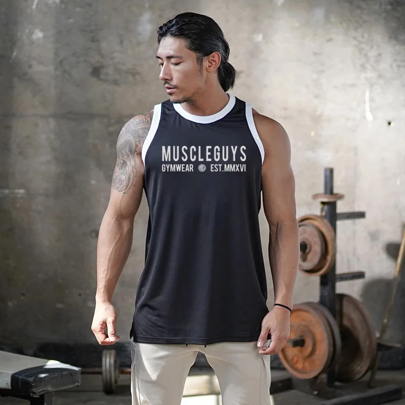 

Спортивный баскетбольный жилет, мужская летняя сетчатая быстросохнущая футболка без рукавов, свободные дышащие удобные топы для фитнеса и бега