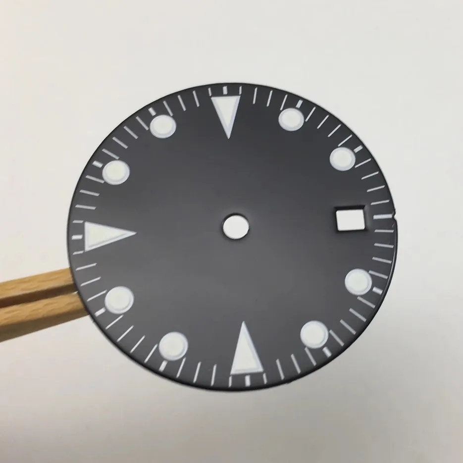 

Новинка, аксессуары для часов 28,5 мм, модифицированный зеленый светящийся циферблат для часового механизма 2813 2836, механические аксессуары для установки