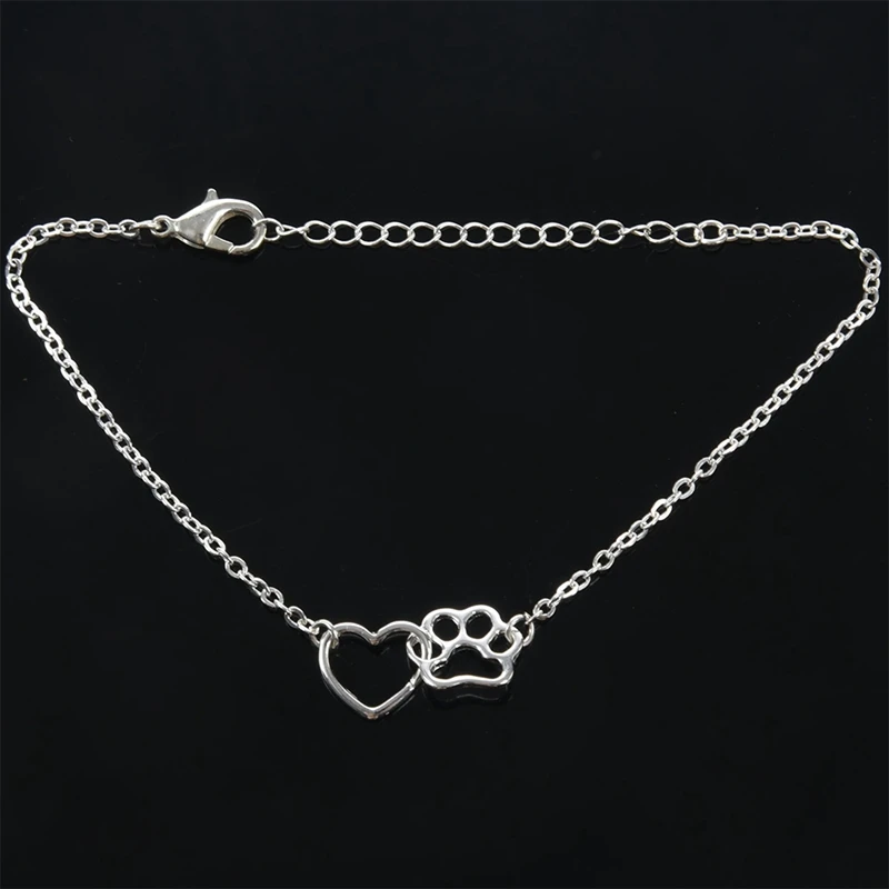 Женские браслеты со следами домашних животных ракушки милые животные собака