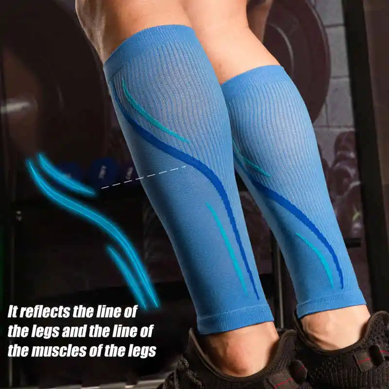 

1Pair Calf Compression Sleeve Men & Women -20-30Mmhg Shin Splint Compression Sleeve Recover Varicose Veins Torn Calf Pain Relief