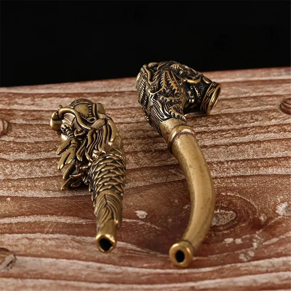 Портативный металлический латунный короткий жесткий сигаретный держатель из