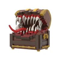 moc yaranzo treasure chest monster building blocks set for dragons final pirate treasure box bricks children toys birthday gifts