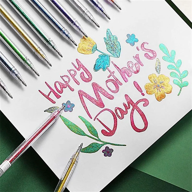 1 комплект цветных блестящих ручек блестящие гелевые ручки для детей цветная