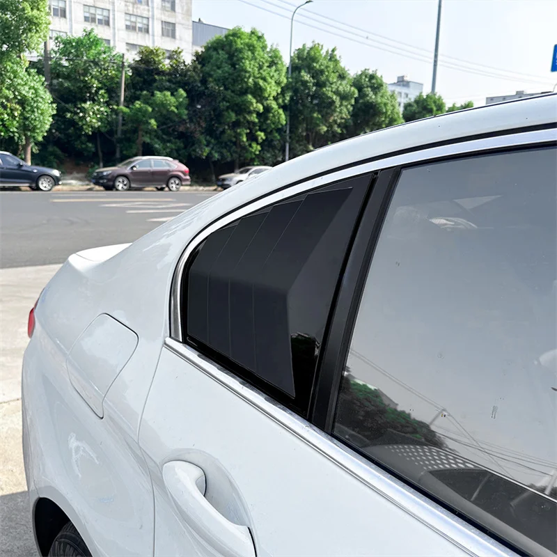 Карбоновые/глянцевые черные треугольные жалюзи в форме акулы жабер декоративное