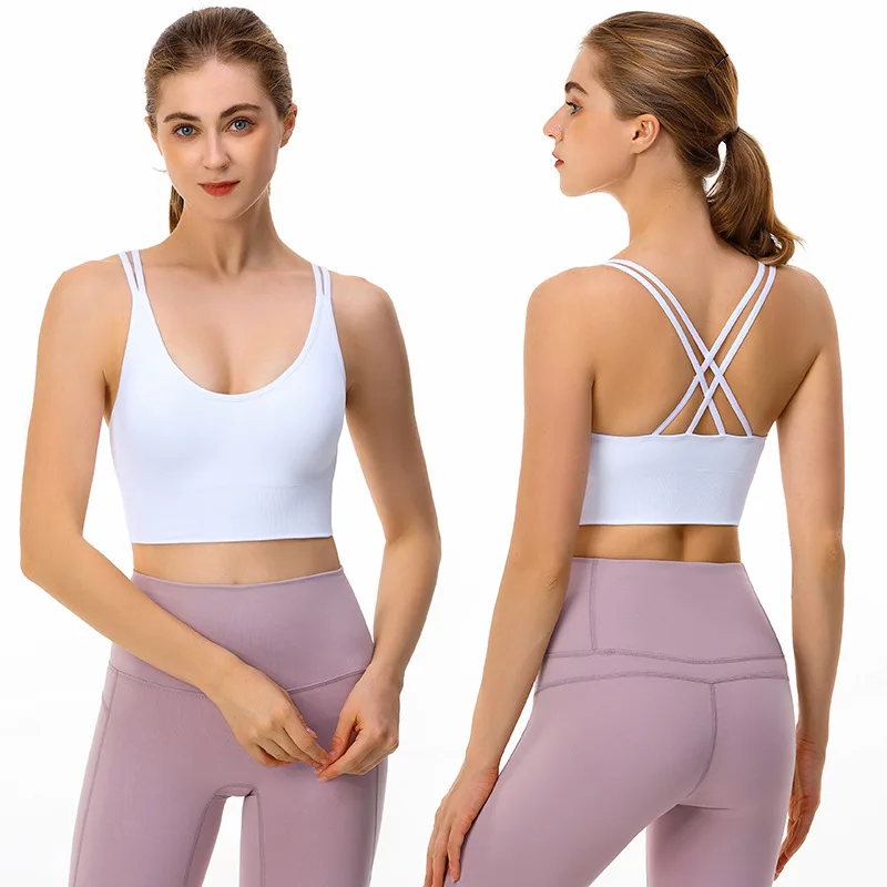 Sports Bra Shock Proof Gathering High-Intensity Yoga Underwear Fitness Bra Sporty Woman Fitness Top Sexy Pitted Bra