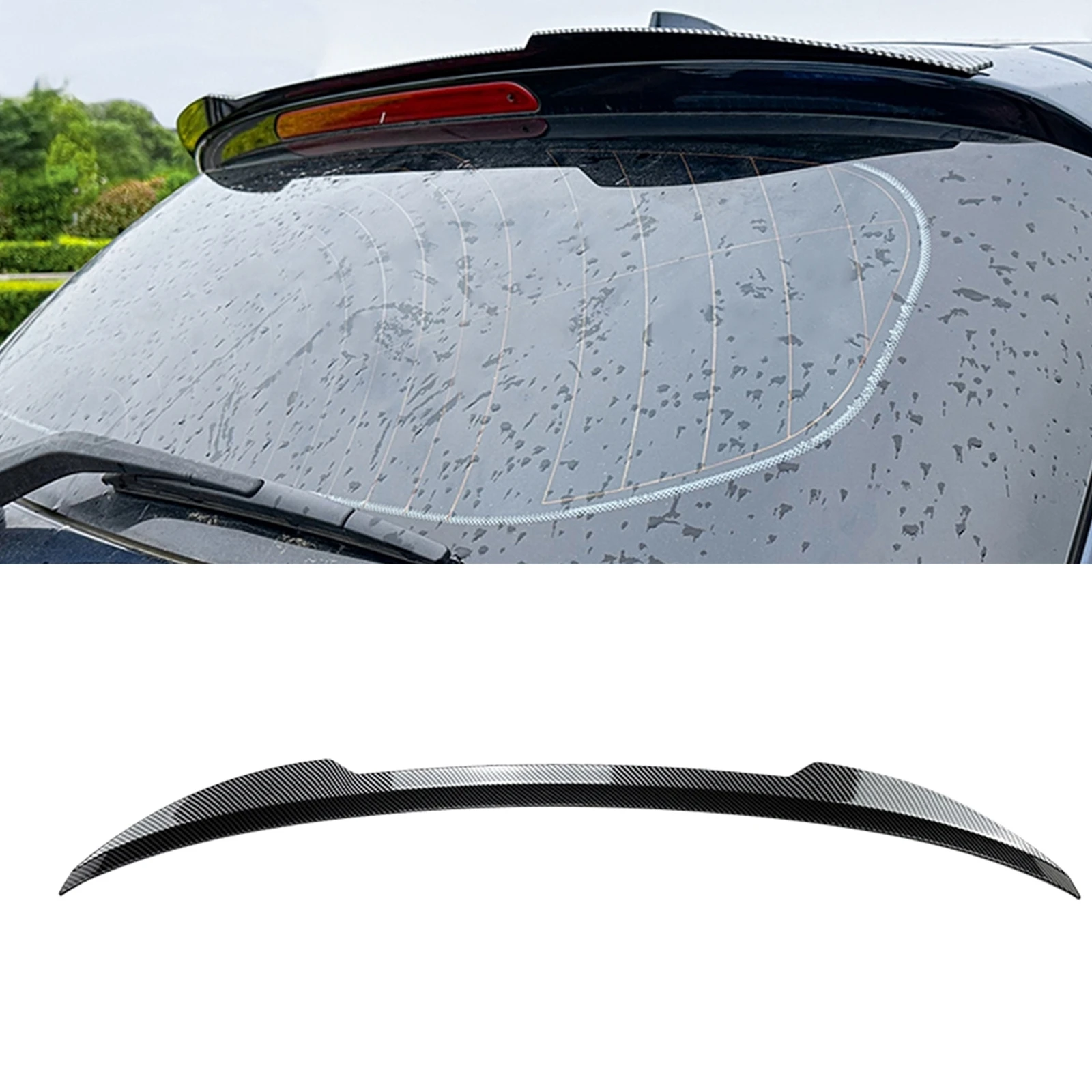

For BMW 1 Series F20 F21 118i 120i 125i M135i Hatchback 2011-2021 Rear Trunk Roof Spoiler Wing Tail Window Upper Splitter Lip