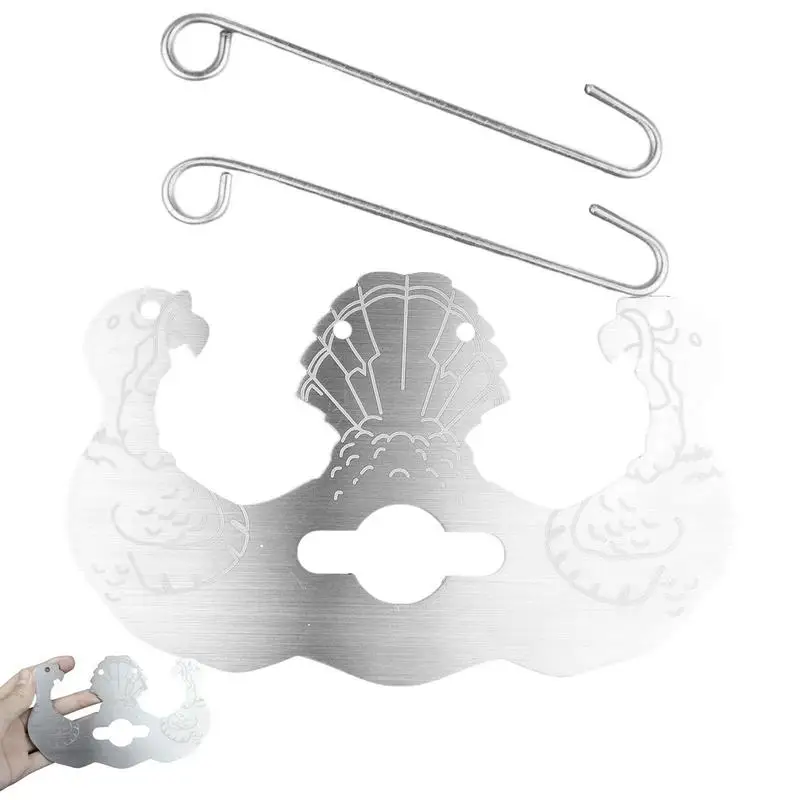 

Chicken Holder Stainless Steel Turkey Roasting Rack Barbecue Chicken Grilling Rack Turkey Roaster Stand For Indoor Outdoor Use