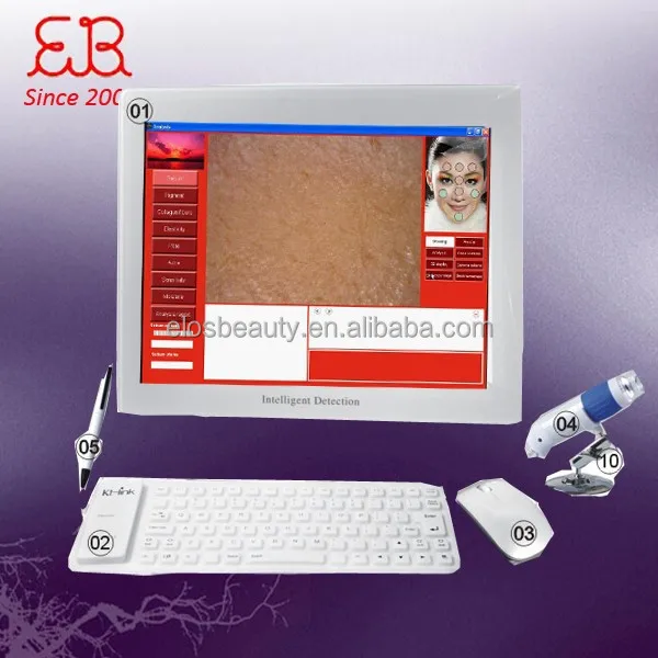 

Professional Intelligent Touch Screen 3D Skin Analyzer