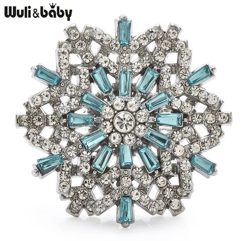 Броши Wuli&baby снежинки