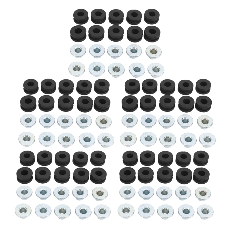 

50Pcs Motorcycle Rubber Grommets for Honda for Yamaha for Suzuki for Kawasaki Fairings