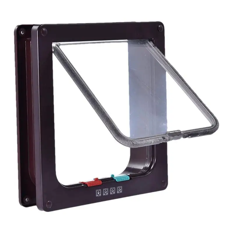 

Дверь для собаки, регулируемая прозрачная дверь для домашних животных, для стен, шкафов, гаражных дверей, полые