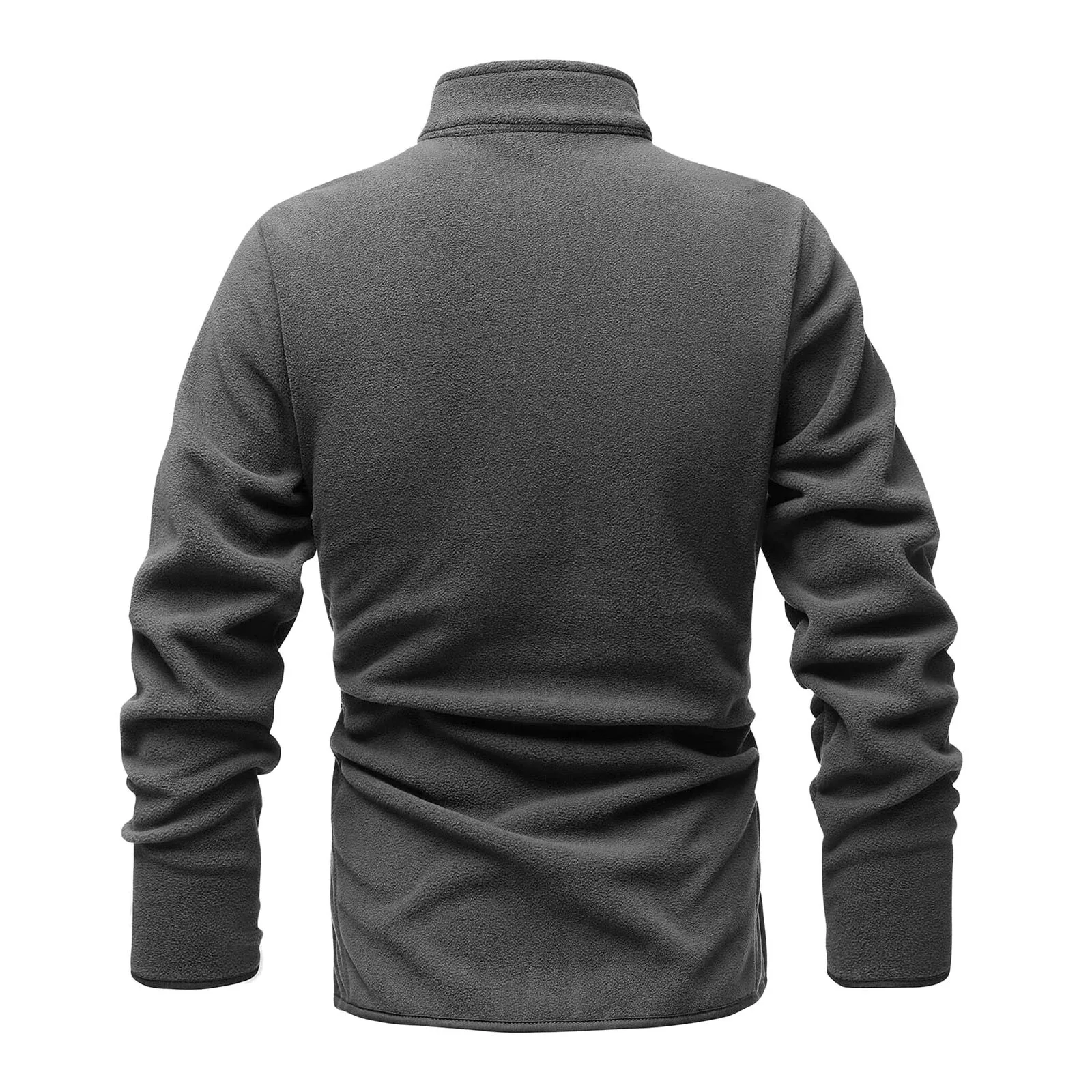 Мужская куртка толстое флисовое пальто ветровка облегающая двойная бархатная