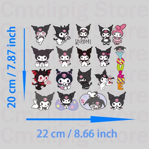 Термонаклейки Kuromi My Melody MINISO