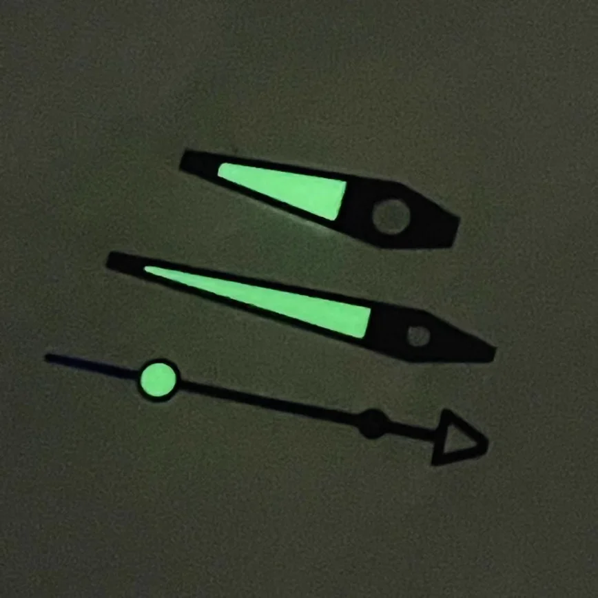 New NH35 Hand Gold Silver with Green Luminous for Nh35,NH36 Mechanical Watch Conversion High-end Vintage Hand Watch Accessories