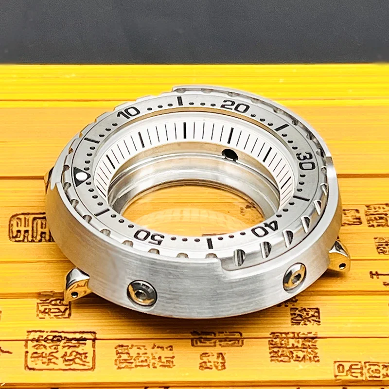 47mm Mod Seiko Tuna Canned Watch Cases fits NH35 NH36 7S 4R Japan Movement Transparent Case back SRPE Men NH35 Diving Tuna Case