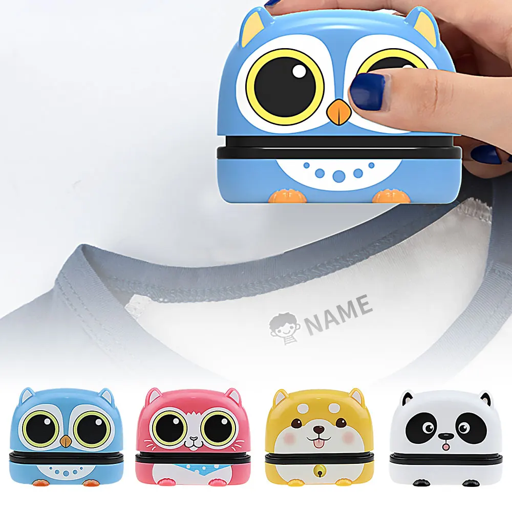 

Штамп с именем совы для детей, Diy печать с именем для школьной одежды, новая глава