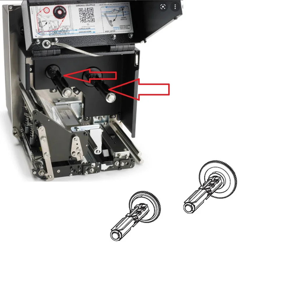 1 комплект П 1046696 -037 ШПИндели ВЫПУСКНЫХ Для ZEBRA ZE500 4 правый и левый P 1046696037