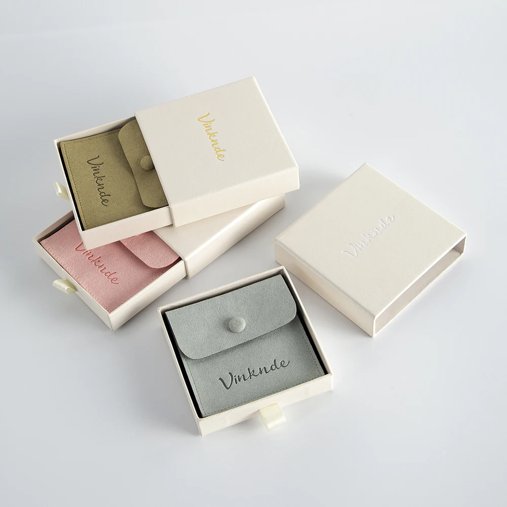 9x9x2,5 см Бежевая коробка с выдвижными