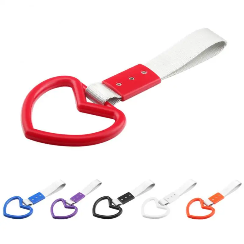 

Car Interior Safety Warning Hanging Ring Tsurikawa Ring Heart-shaped Rear Bumper Warning Ring Auto Accessories Car Styling
