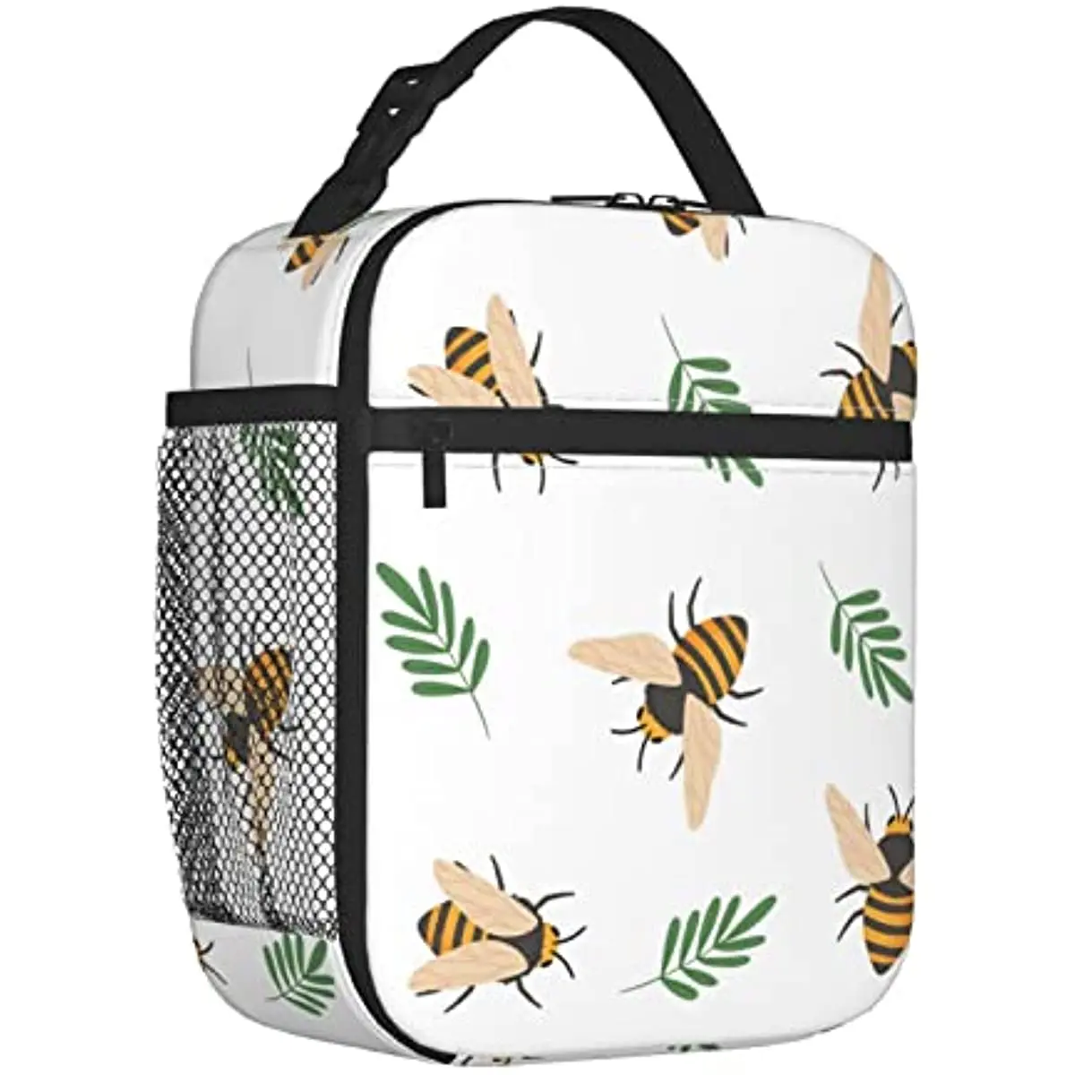 

Lunch Bag for Women/Men Insulated Bee Cute Flying Bees Insects Lunch Box for Office Work School Picnic Beach Thermal Bag for Kid