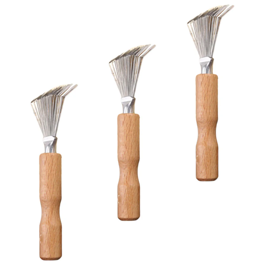 

Hair Brush Comb Cleaner Remover Tool Cleaning Metal Mini Cleaners Handle Wood Rake Lint Paddle Tools Airbag Brushes Wire