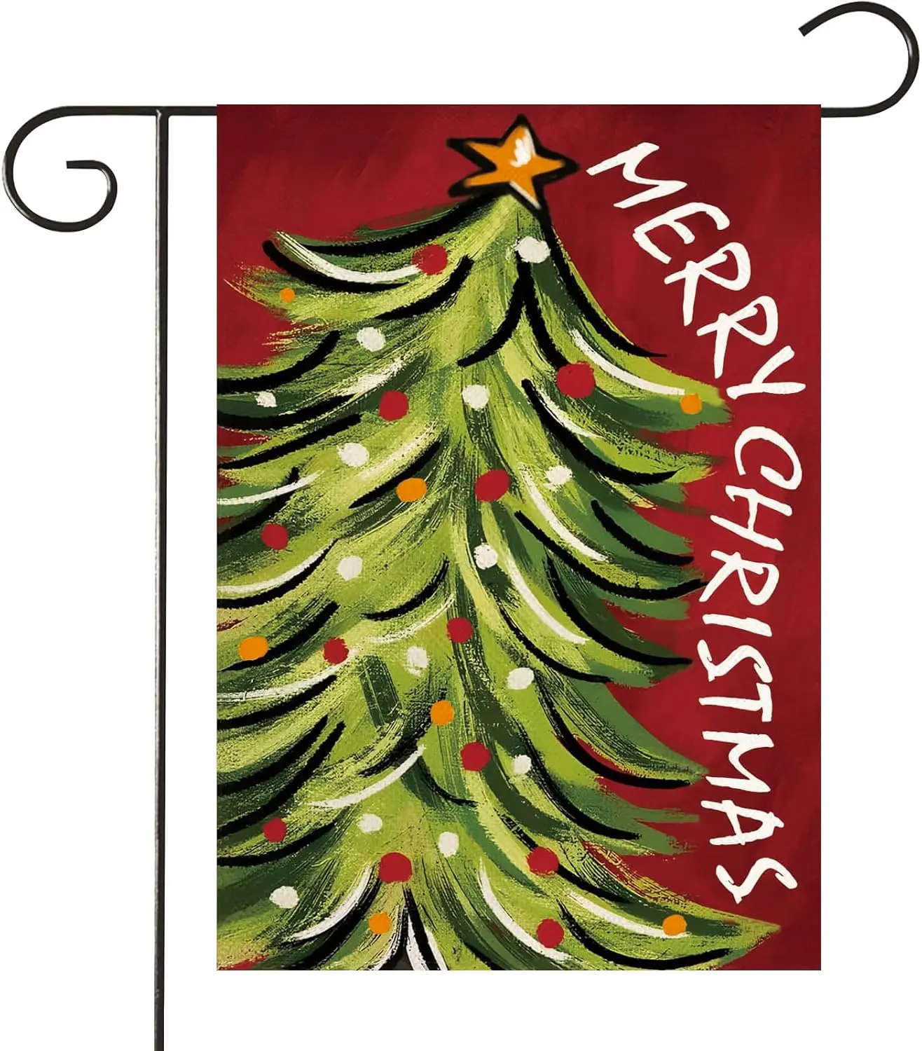 HOMFREEST С Рождеством Садовый Флаг 12x18 дюймов Двусторонний Рождественский Красный