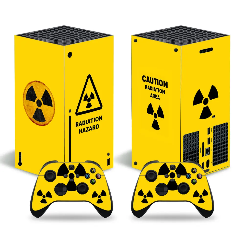 

For Xbox Series X Nuclear energy sign PVC Skin Vinyl Sticker Cover Console DualSense Controllers Dustproof Protective Sticker