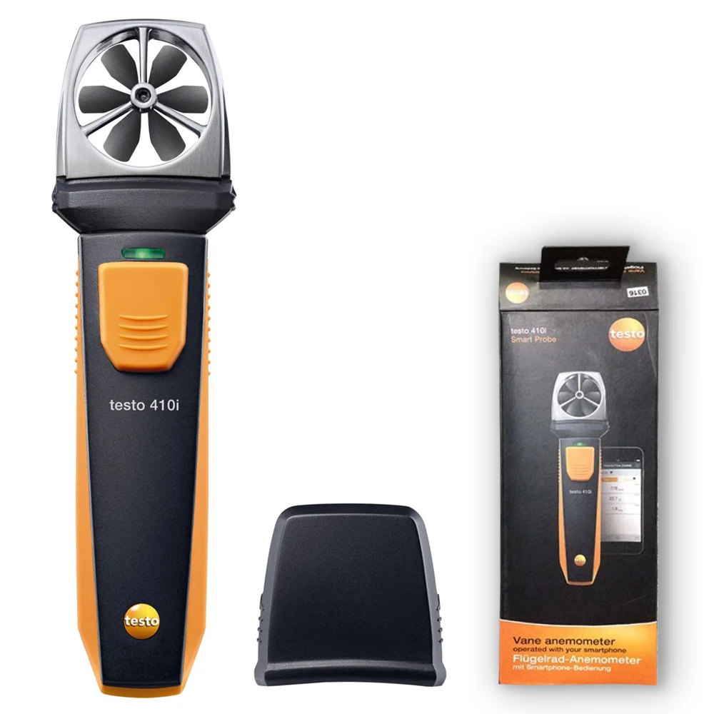 

Анемометр testo 410 i vane с операционной лопастью смартфона, анемометр, прибор для измерения скорости ветра, заказ-Nr. 0560 1410