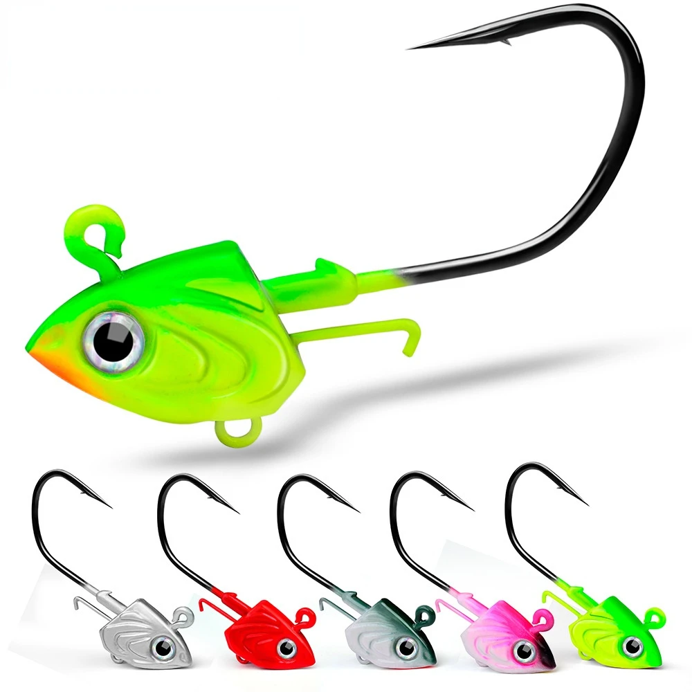 

1PCS Metal Jigs Fishhooks 30g-35g-45g Fishing Hooks Spoon Spinner Jigging Head Barbed Hooks Fishing Tackle