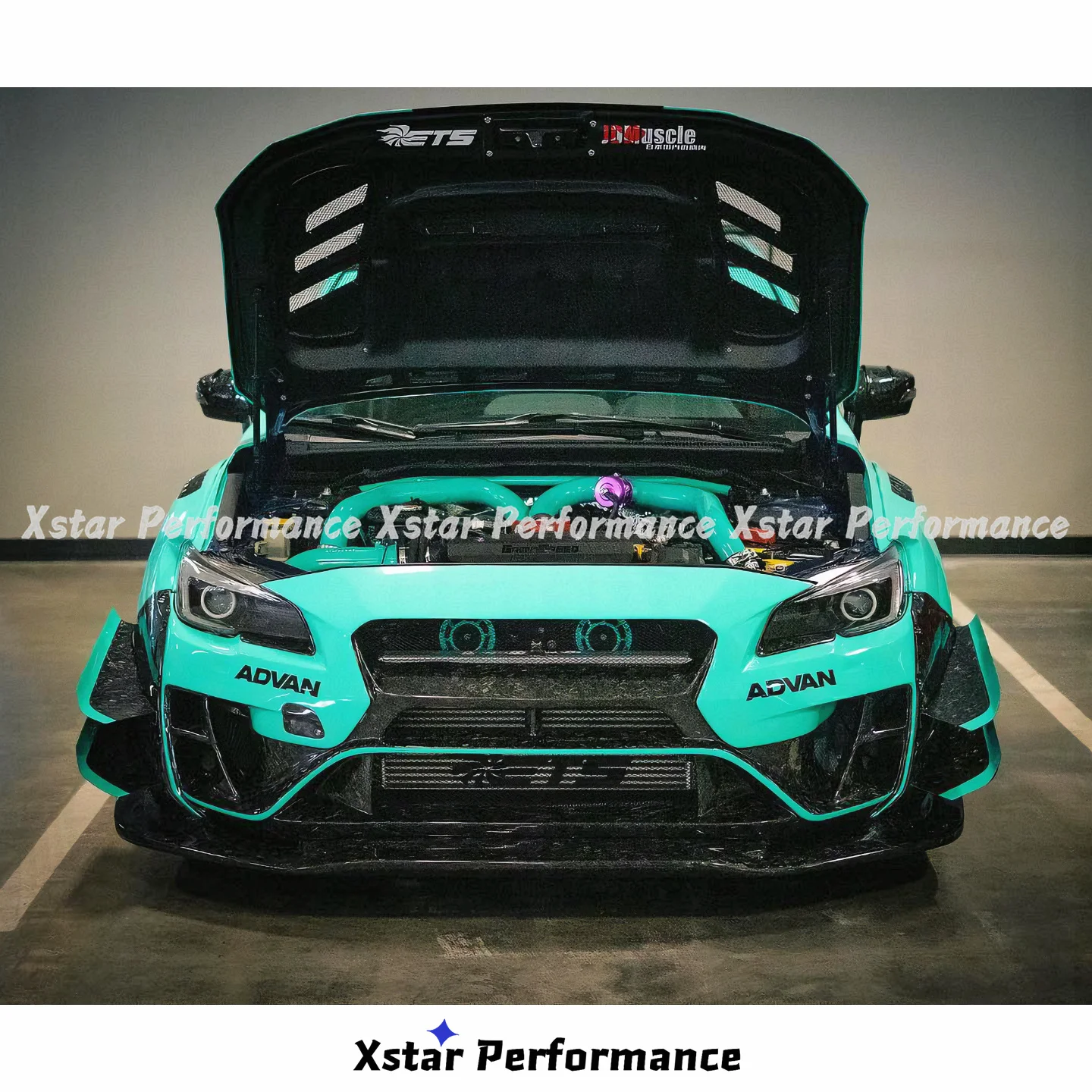 Передний бампер из углеродного волокна в стиле Vari Vrs для Subaru Impreza 11 Vab Vaf Wrx Sti 2015-2021